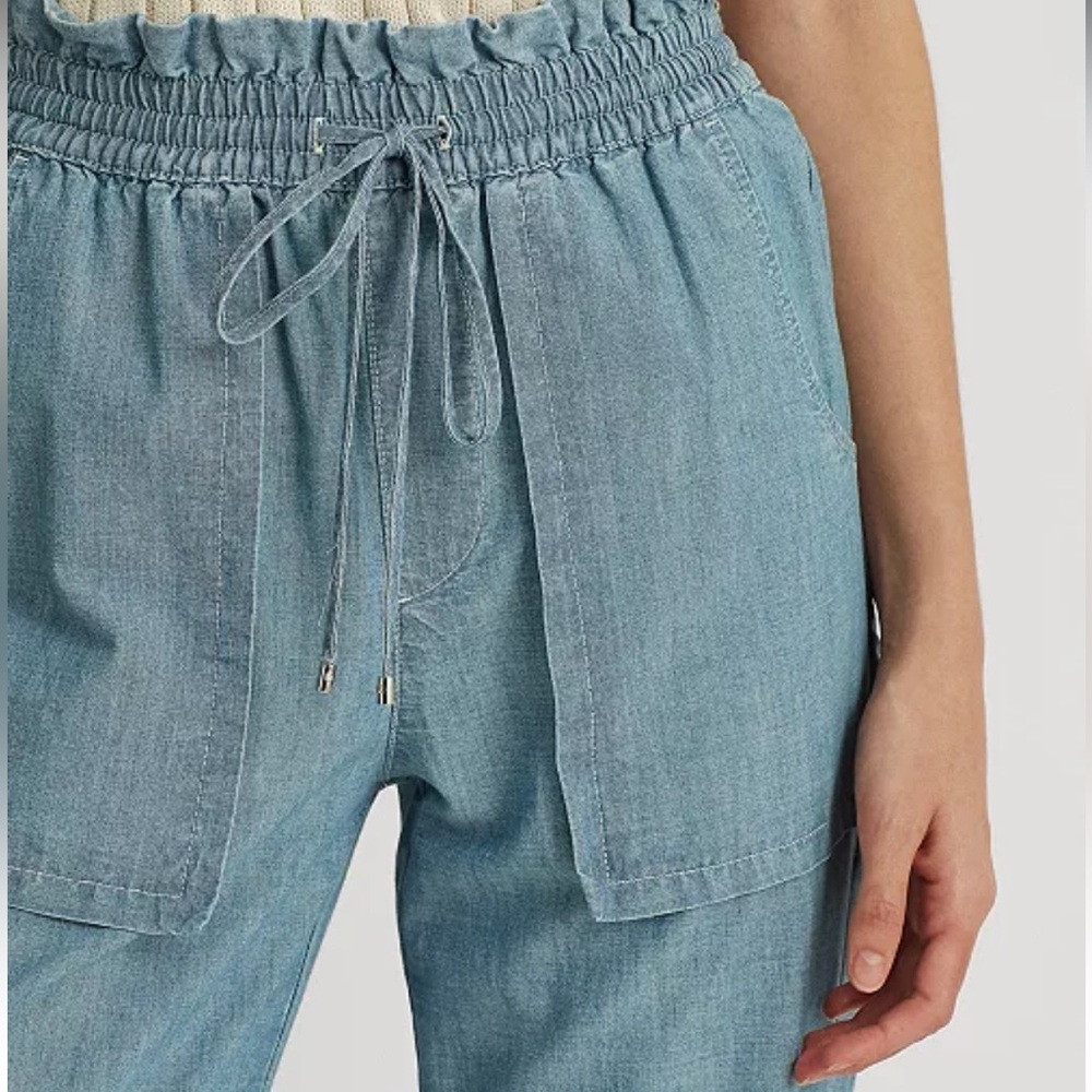 Lauren Ralph Lauren Chambray Paperbag Pants Size 0